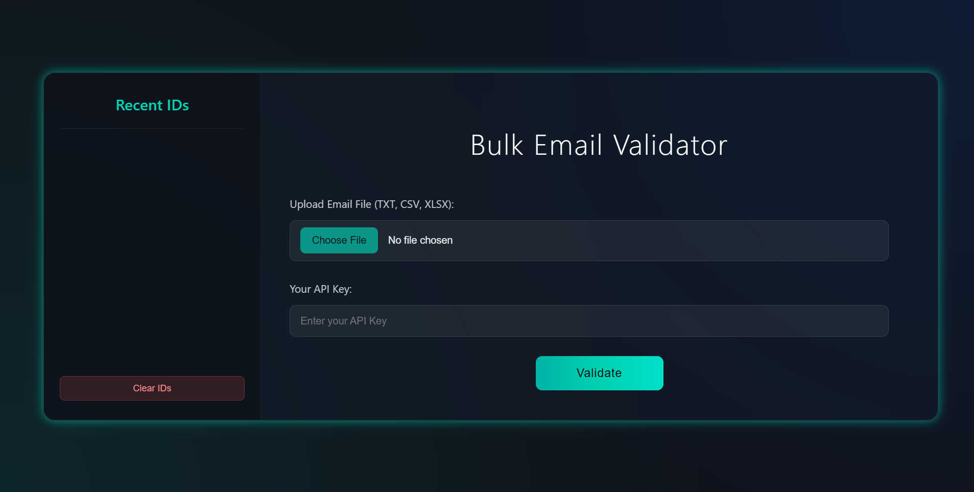 Bulk Email Verification WebUI - Hosted in Hugging Face